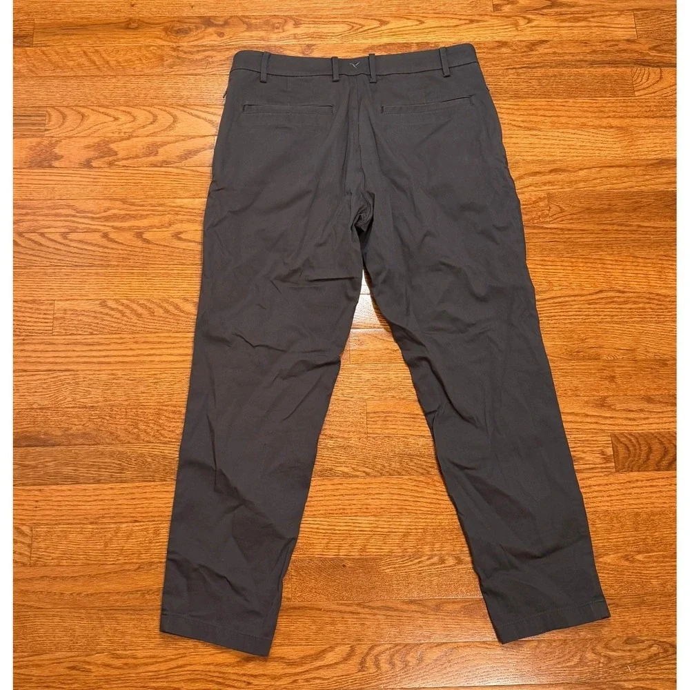 Birddogs Pants Mens 34x28 Gray Lined Golf Chino Stretch Performance Casual